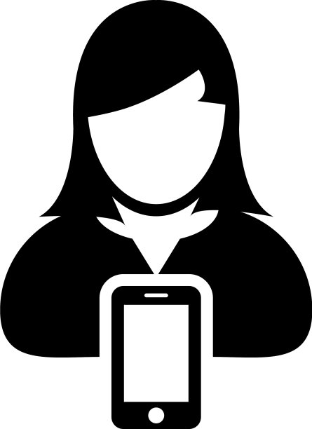 手机用户图标女性头像标志图片下载
