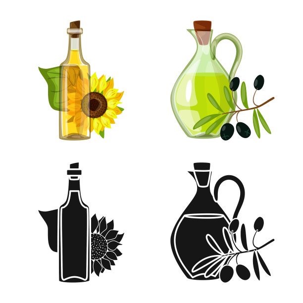 设计健康和蔬菜图标集图片下载