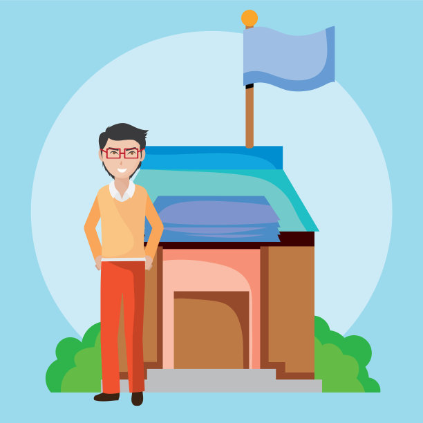 校外的年轻教师图片下载