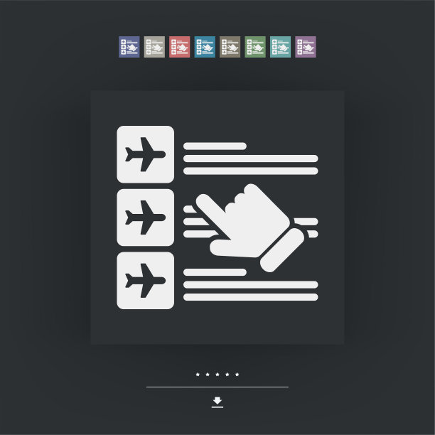 航空公司预订图标图片下载