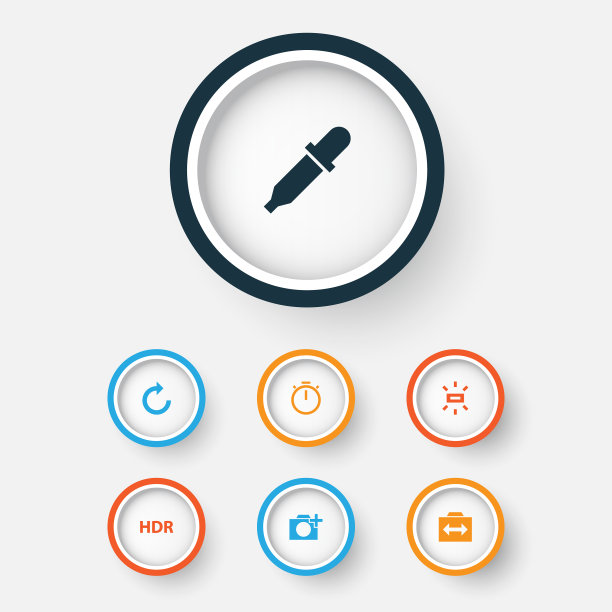 图片图标集合的摄影图片下载