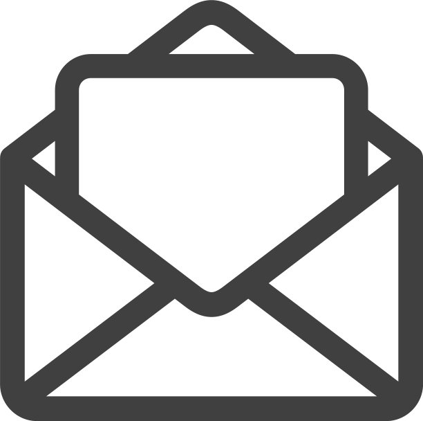 打开的信封扁平图标符号图片下载
