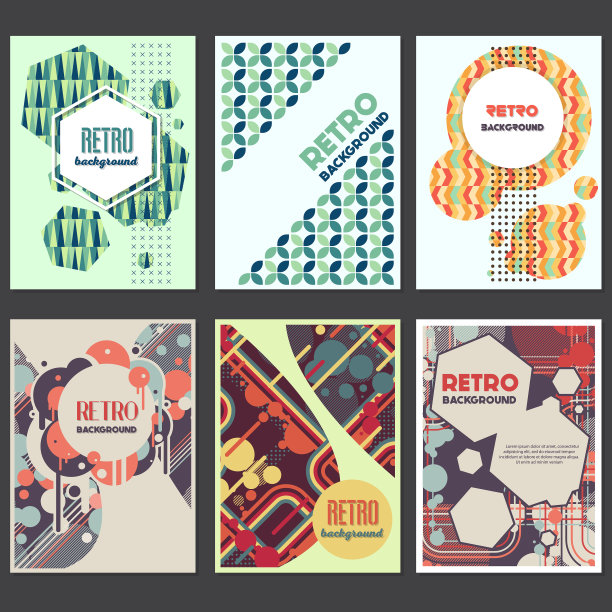 老式复古风格的背景设计模板图片下载