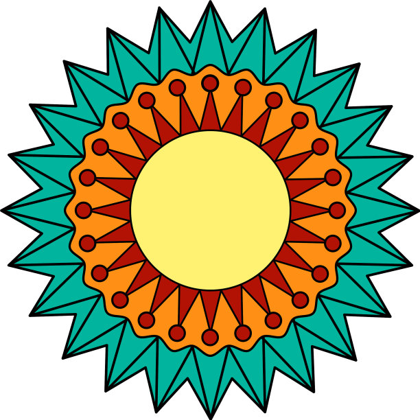 装饰的曼荼罗图片下载