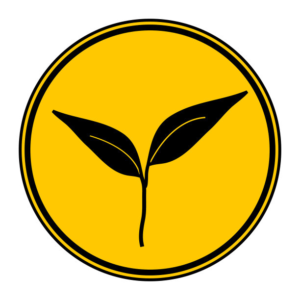 按钮与芽图标上的白色图片下载