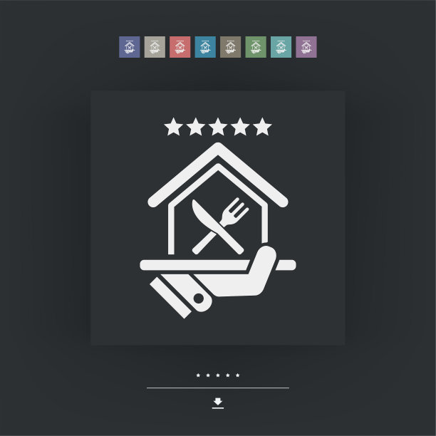 餐厅图标最高评级图片下载