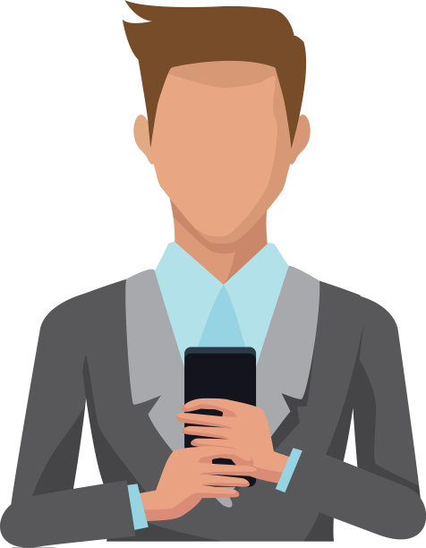 商人与智能手机图片下载