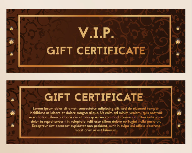 礼券用钻石装饰得很华丽图片下载