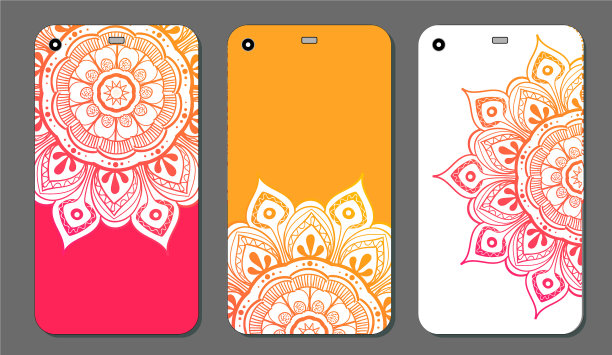 手机壳曼荼罗设计集复古装饰图片下载