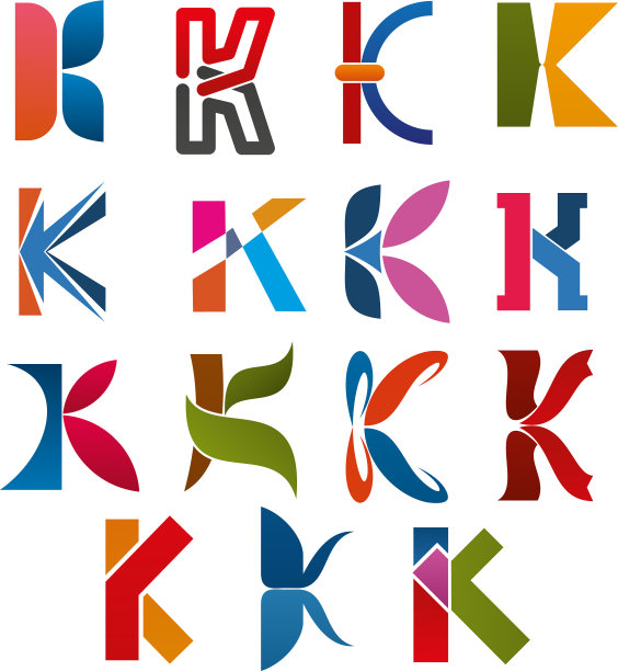 K字母图标模板公司品牌名称图片下载
