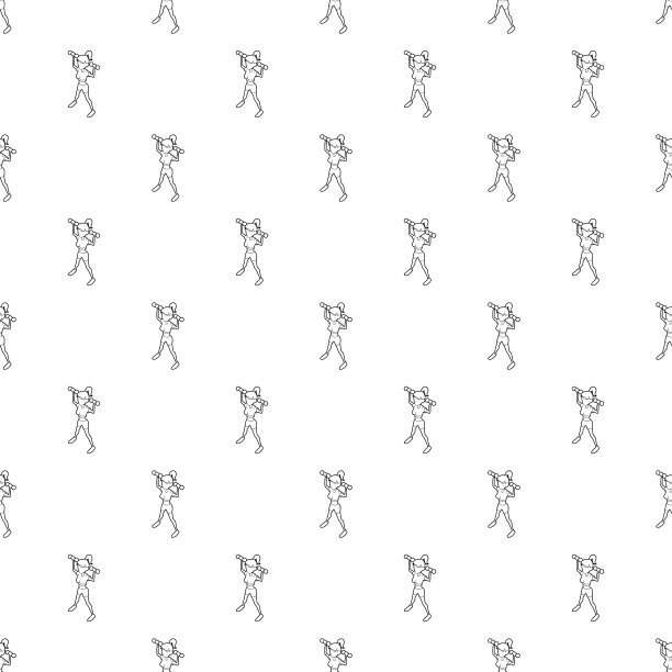 女孩用哑铃训练图标轮廓风格图片下载