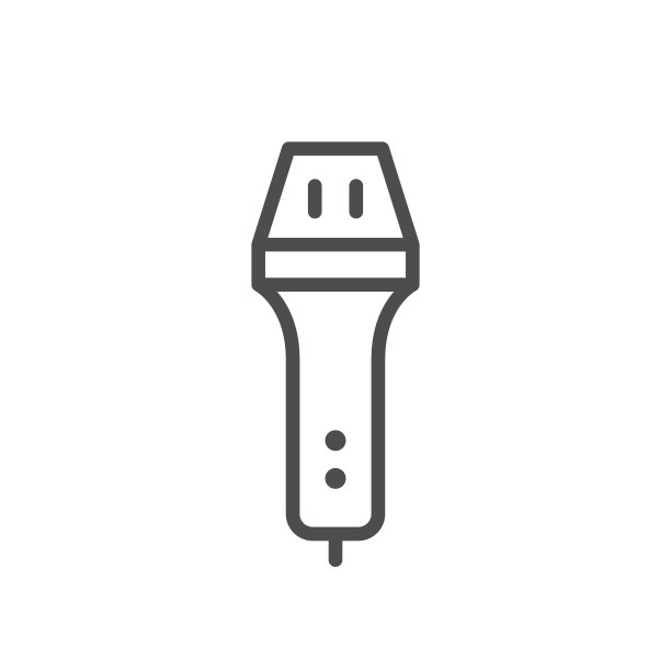 麦克风线性图标图片下载