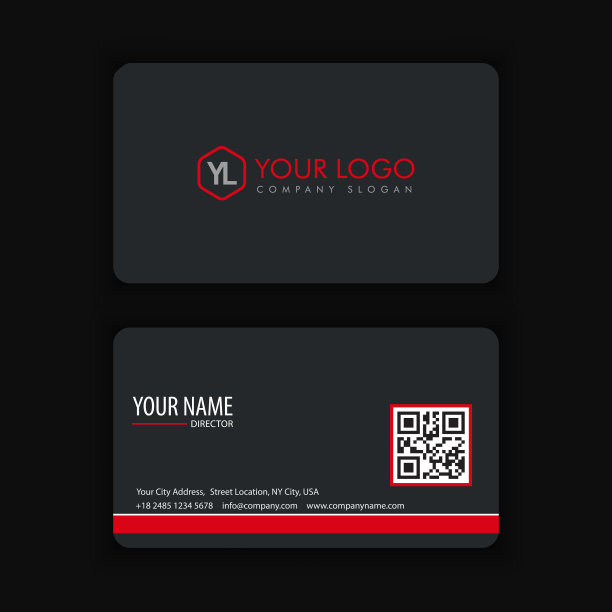 现代创意和干净的名片模板图片下载