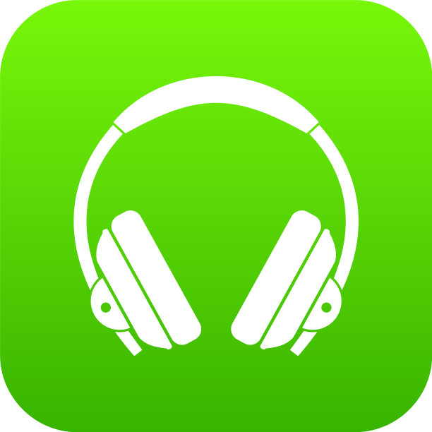 耳机图标数字绿色图片下载