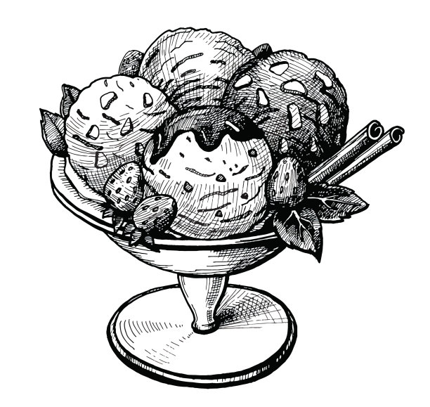 手绘冰淇淋图片下载