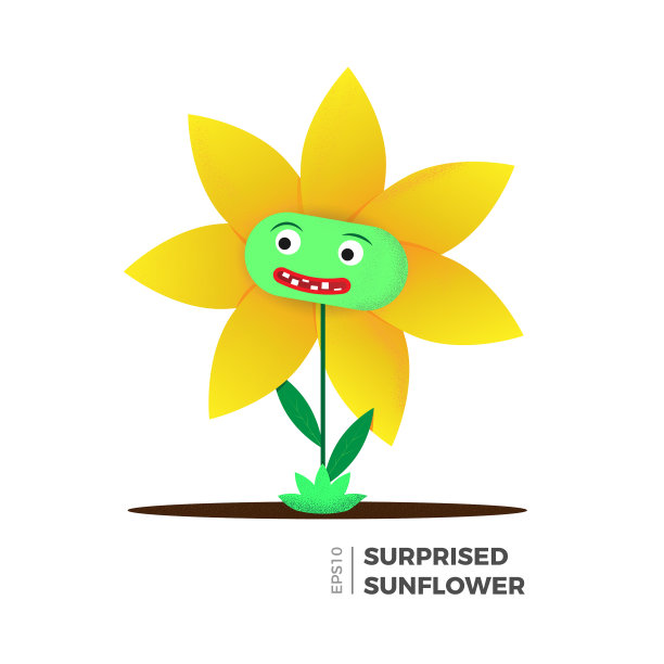 向日葵平图片下载