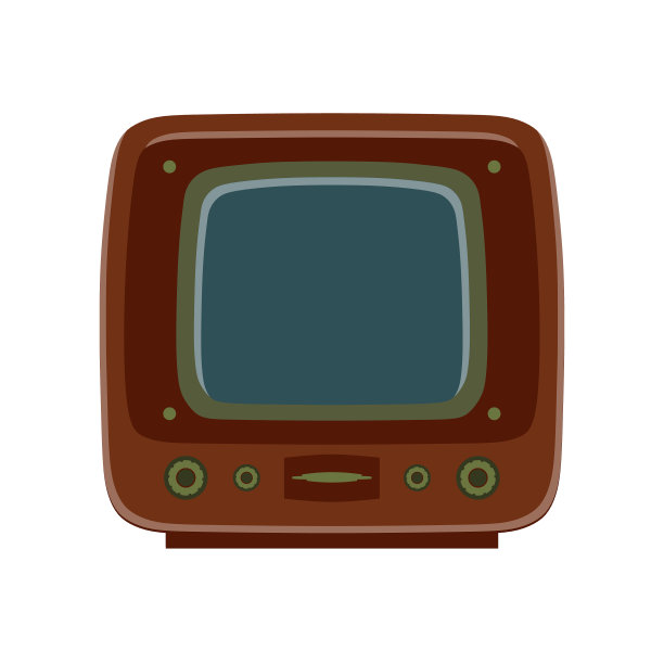 电视复古的电视图标古老的屏幕图片下载