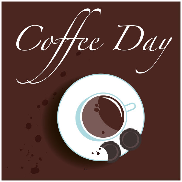 问候卡咖啡日杯子咖啡顶部图片下载