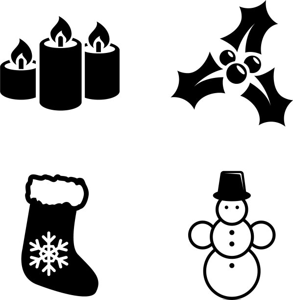 圣诞快乐简单相关的图标图片下载