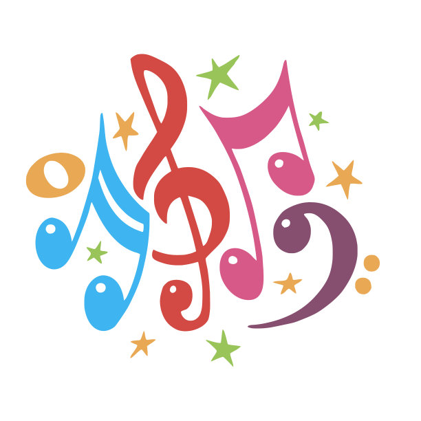 音乐音符色彩抽象音乐背景图片下载