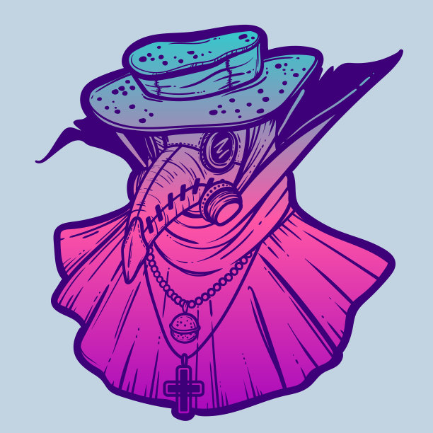 艺术与瘟疫医生海报图片下载