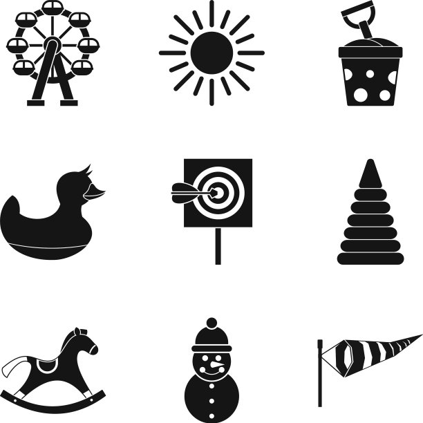 天气为游戏图标设置简单风格图片下载