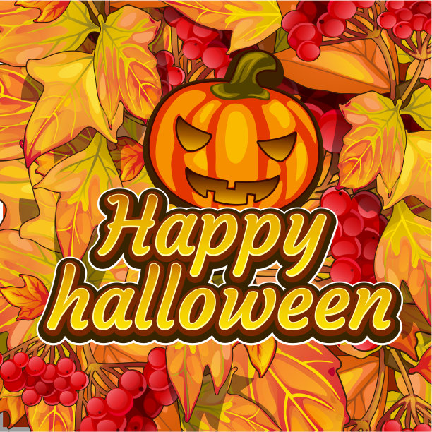 海报上的主题万圣节节日派对可爱图片下载