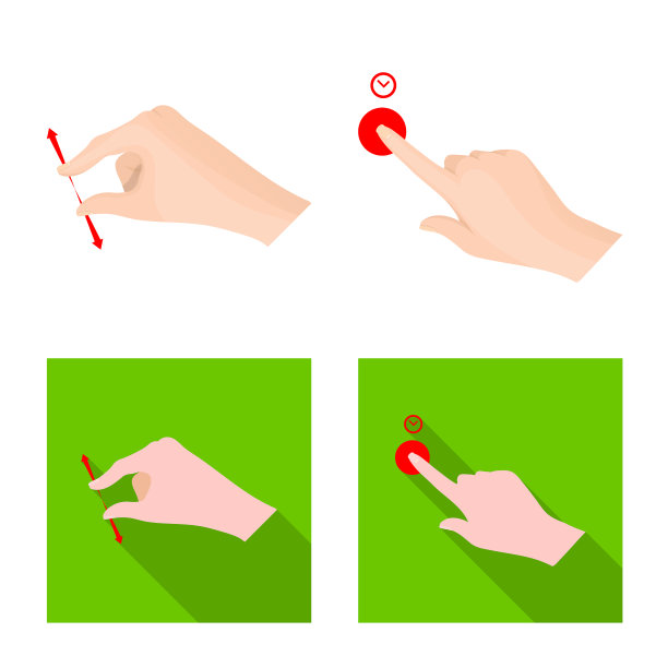 触摸屏和手标的设计图片下载