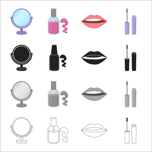 护理化妆属性和其他网页图标图片下载