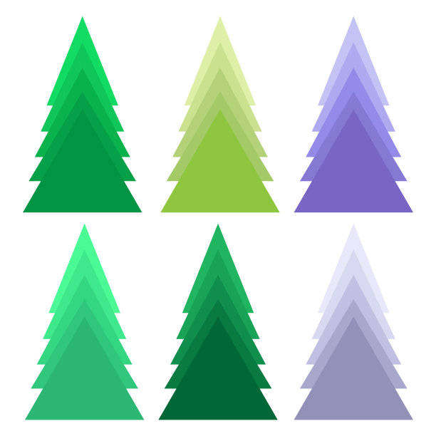 一套圣诞树图片下载