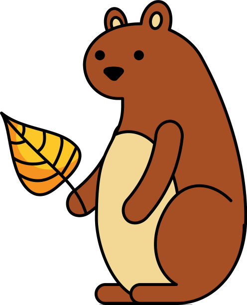 秋季松鼠叶林图片下载