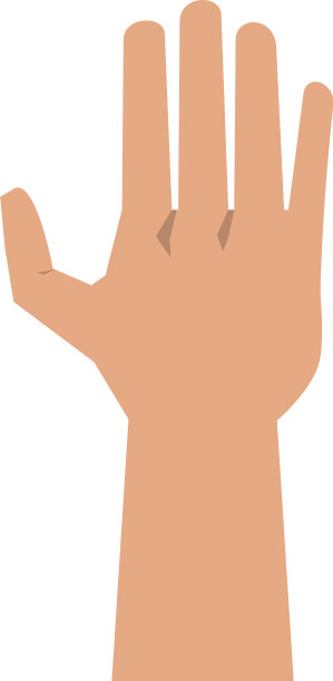 打开手图标图像图片下载