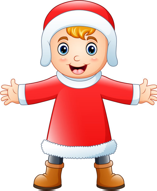 圣诞老人公司的快乐男孩图片下载
