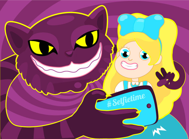 自拍时间女孩与猫自拍图片下载