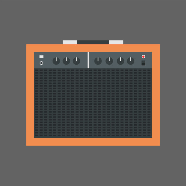 音乐喇叭图标栏立体声系统概念图片下载