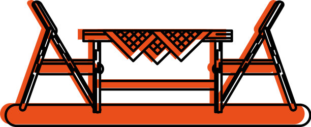 户外餐桌设置户外用餐图标形象图片下载