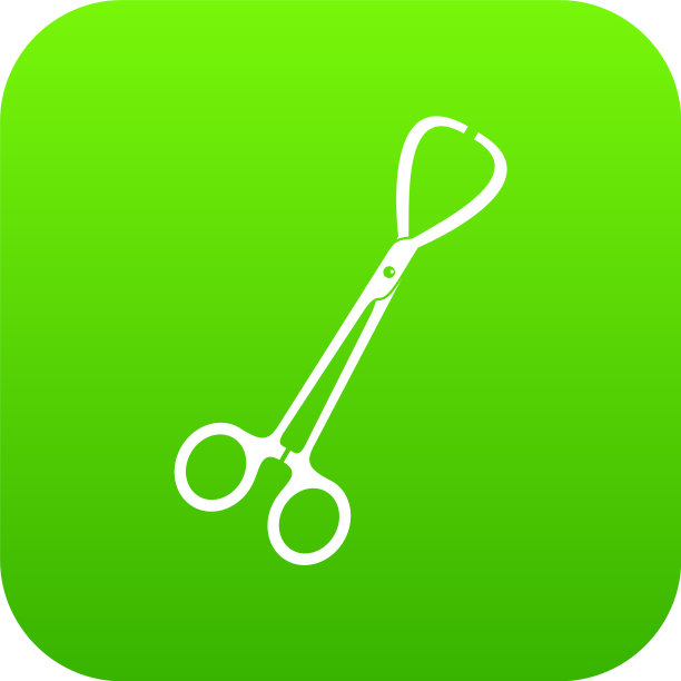 一对不锈钢手术钳图标图片下载