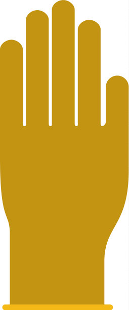 彩色剪影手套图标图片下载