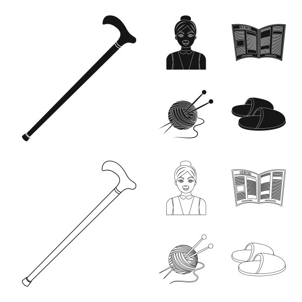 一位老妇人正在织报纸图片下载