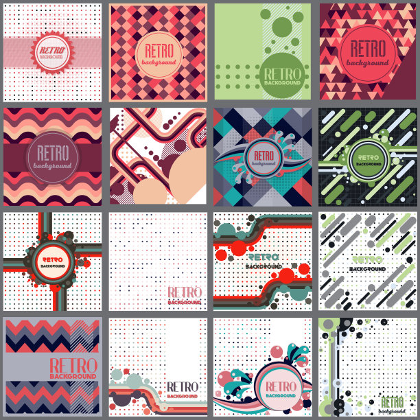 老式复古风格的背景设计模板图片下载