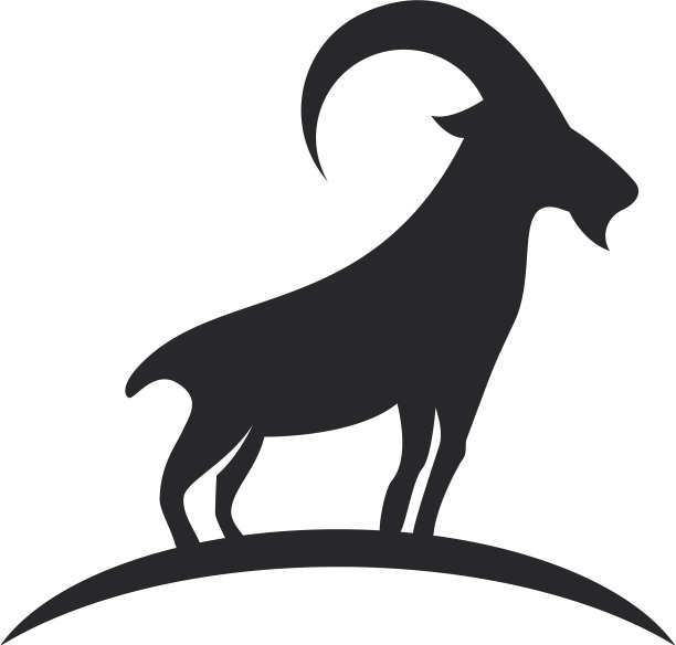 山羊标志模板图片下载