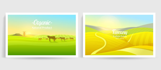 乡村景观农场农业图片下载