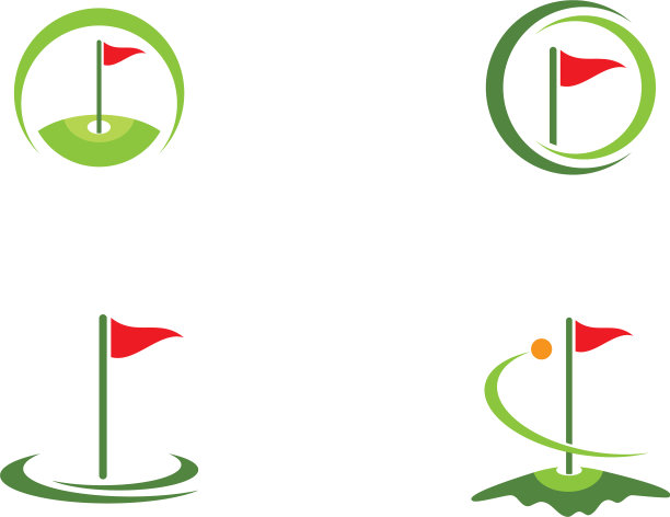 高尔夫标识模板图片下载