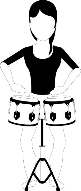 打鼓的女性角色图片下载