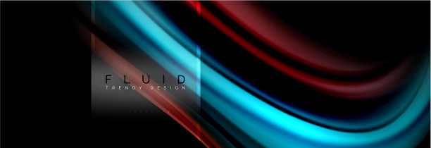 流体颜色抽象背景彩色海报图片下载