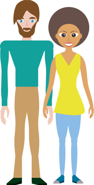 情侣浪漫可爱的形象图片下载