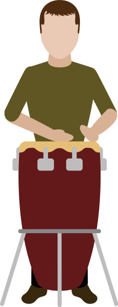 男性角色在打康加鼓图片下载