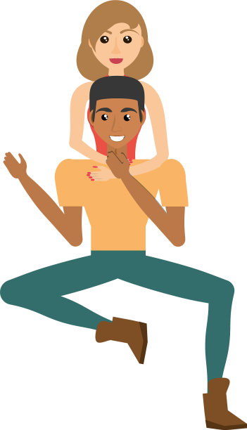 夫妻浪漫的坐着愉快的形象图片下载