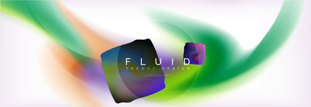 背景抽象全息流体色波图片下载