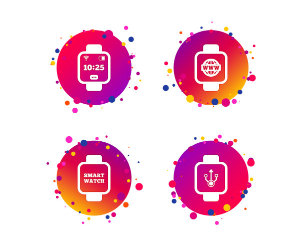 智能手表图标手腕数字时钟图片下载